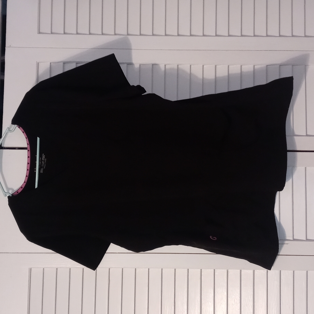 Sz 2x Heartsoul Black Scrub Top
